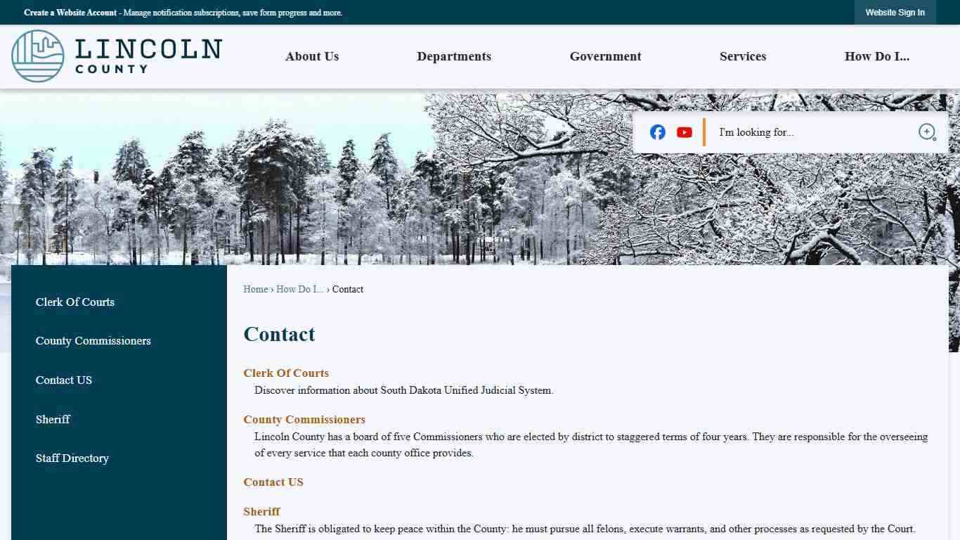 Contact | Lincoln County, SD